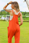 Explore More Collection - Double Take Full Size Sleeveless V-Neck Pocketed Jumpsuit