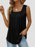 Explore More Collection - Ruched Square Neck Tank