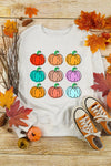 Explore More Collection - Pumpkin Graphic Long Sleeve Sweatshirt