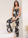 Explore More Collection - Printed Wide Strap Top and Pants Set