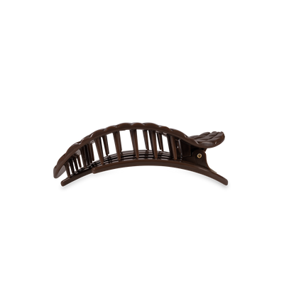 Flat Round Hair Clip | Small | Truly Taupe Quilted