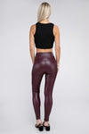 Explore More Collection - High Rise Faux Leather Leggings