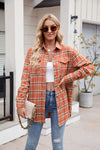 Explore More Collection - Plaid Button Up Long Sleeve Shirt