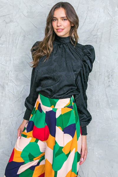 Explore More Collection - STOLEN GLANCES SATIN TOP