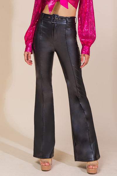 Explore More Collection - HOPE YOU KNOW FAUX LEATHER PANTS