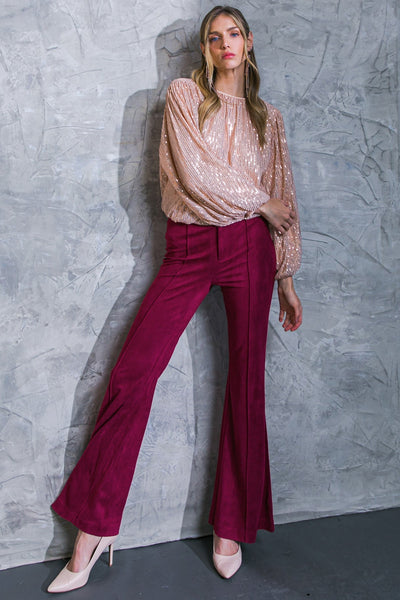 Explore More Collection - BREEZY BEAUTY SUEDE PANTS