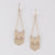 Down Arrow Dangle Earrings: W Gold