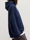 Explore More Collection - Pocketed Dropped Shoulder Long Sleeve Hoodie