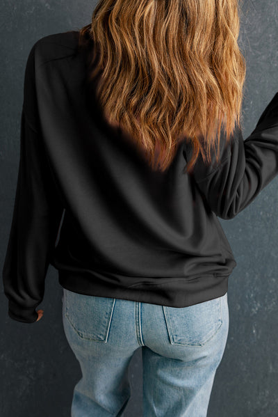 Explore More Collection - Round Neck Dropped Shoulder Sweatshirt