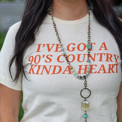 FestiviTees Women - Apparel - Shirts - T-Shirts 90’s Country Heart Soft Graphic Tee