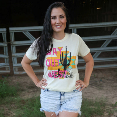 FestiviTees Women - Apparel - Shirts - T-Shirts Way Out West Desert Soft Graphic Tee