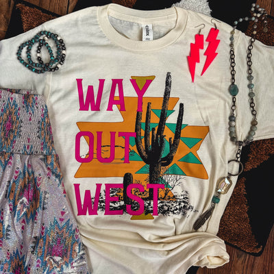 FestiviTees Women - Apparel - Shirts - T-Shirts Way Out West Desert Soft Graphic Tee