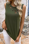 Explore More Collection - Cutout Round Neck Tank