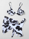 Explore More Collection - Printed Spaghetti Strap Three-Piece Swim Set