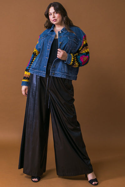 Explore More Collection - FESTIVAL WEAVE WASHED DENIM JACKET