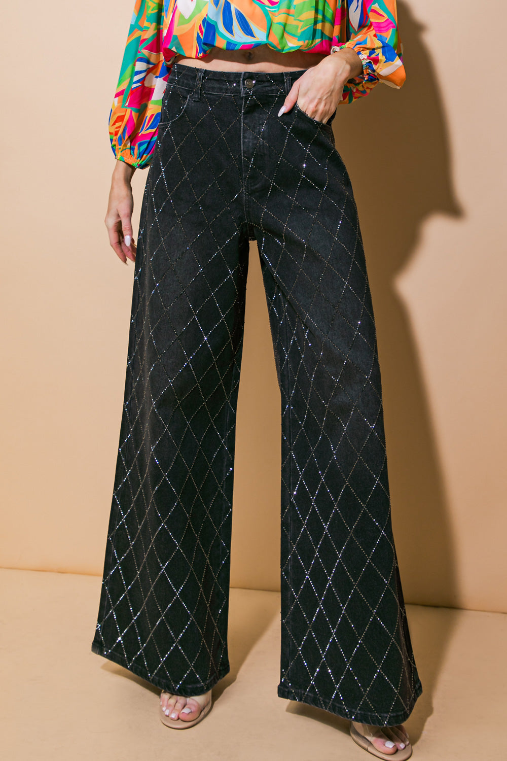 Explore More Collection - PRESTIGIOUS POISE WASHED DENIM PANTS