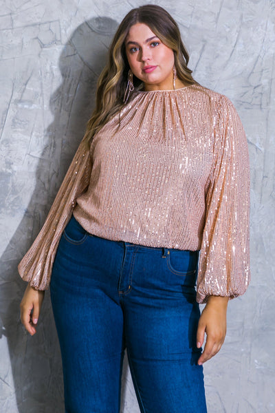 Explore More Collection - HOPE YOU REMEMBER SEQUIN TOP