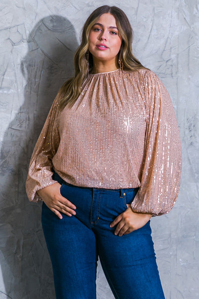 Explore More Collection - HOPE YOU REMEMBER SEQUIN TOP