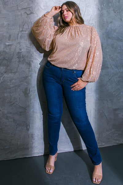 Explore More Collection - HOPE YOU REMEMBER SEQUIN TOP