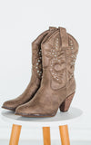 Explore More Collection - Houston Western Boots in Taupe