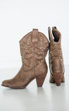 Explore More Collection - Houston Western Boots in Taupe