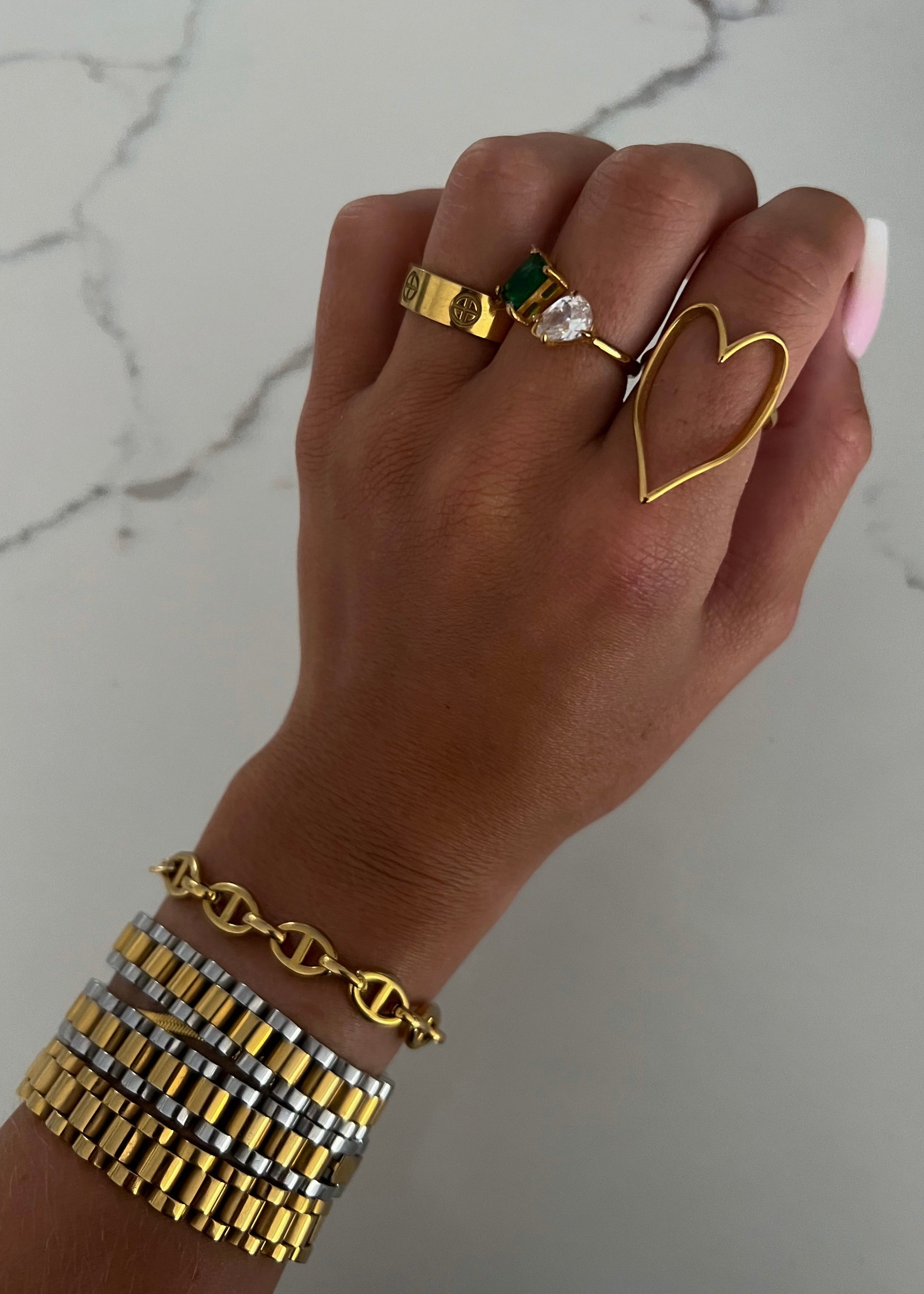Explore More Collection - GOLD HEART RING
