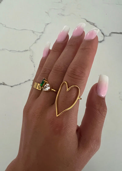 Explore More Collection - GOLD HEART RING