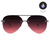 Explore More Collection - Smaller Megan 2 - Ruby Metal Aviator Sunglasses