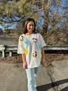 Melissa - A Graphic Tee with Easter Eggs & Rhinestone Details