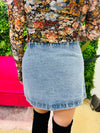 Day and Night - Stone Washed Denim Wrap Skirt