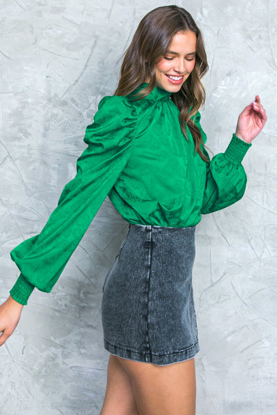 Explore More Collection - STOLEN GLANCES SATIN TOP