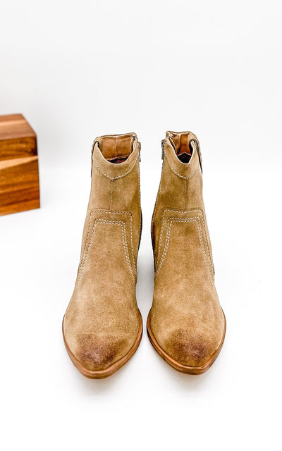 Explore More Collection - Smithy Suede Ankle Boot in Tan