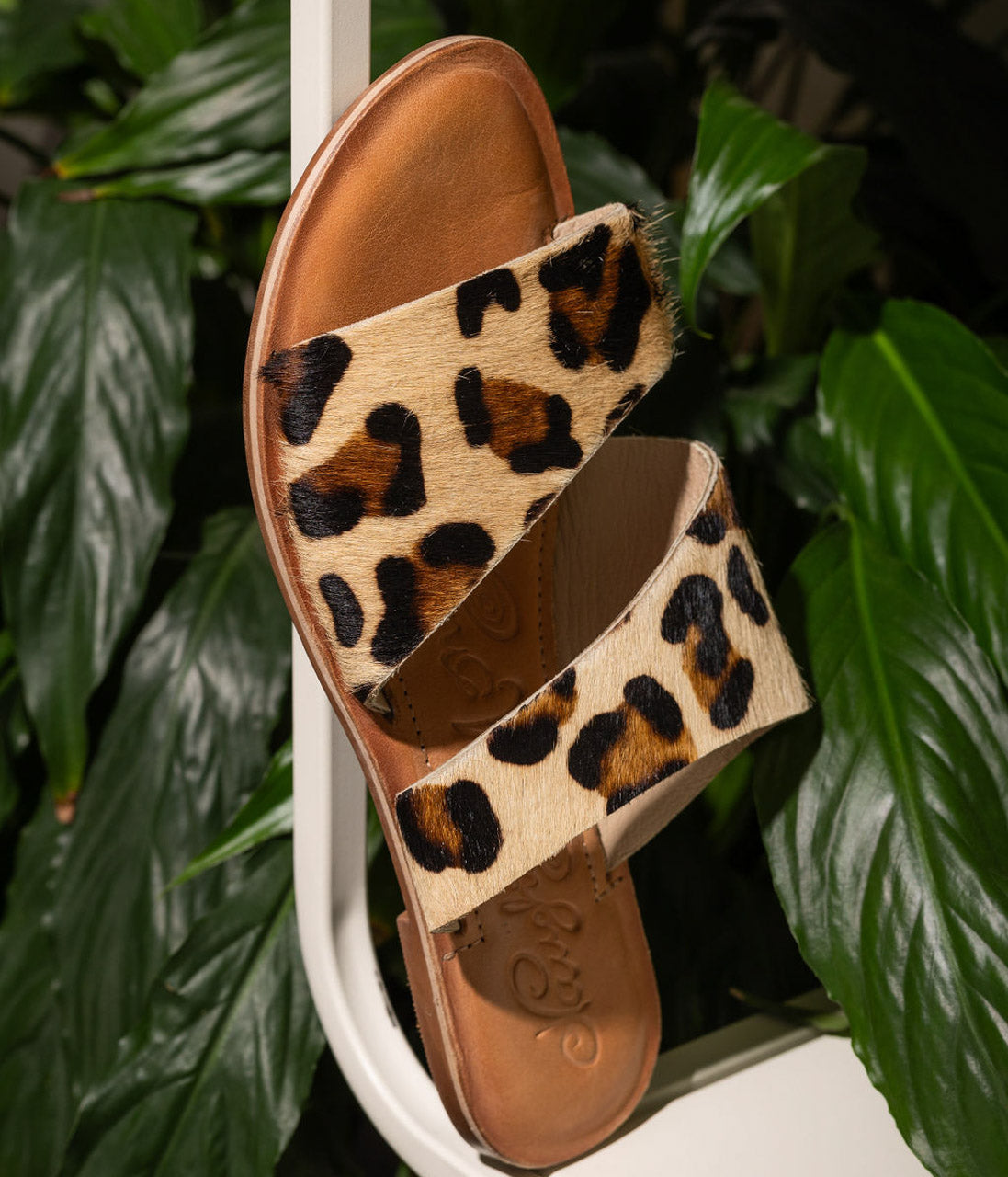 Explore More Collection - Spirited Dual Strap Slide in Leopard