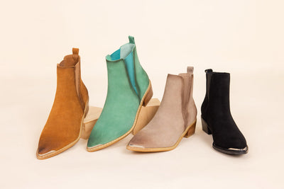 Explore More Collection - Wylie Suede Ankle Boot in Tan