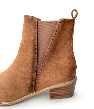 Explore More Collection - Wylie Suede Ankle Boot in Tan