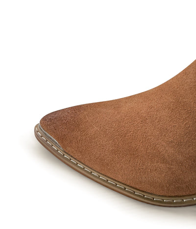 Explore More Collection - Wylie Suede Ankle Boot in Tan