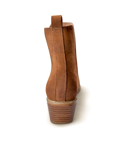 Explore More Collection - Wylie Suede Ankle Boot in Tan