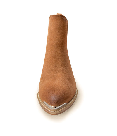 Explore More Collection - Wylie Suede Ankle Boot in Tan