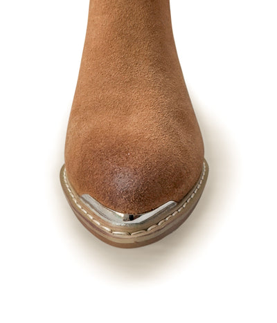 Explore More Collection - Wylie Suede Ankle Boot in Tan