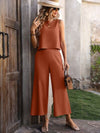 Explore More Collection - Round Neck Tank and Pocketed Pants Set