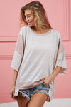 Explore More Collection - BiBi Color Block Round Neck T-Shirt