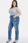 Explore More Collection - BAYEAS Full Size High Waist Distressed Raw Hew Skinny Jeans