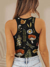 Explore More Collection - Printed Round Neck Wide Strap Tank