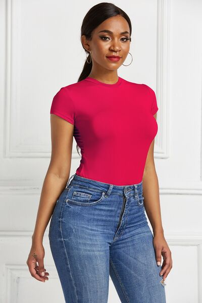 Explore More Collection - Round Neck Short Sleeve Bodysuit