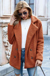 Explore More Collection - Full Size Lapel Collar Sherpa Coat