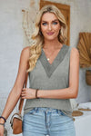 Explore More Collection - Lace Detail V-Neck Tank