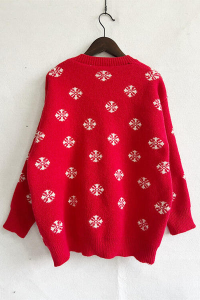 Explore More Collection - Pearl Detail Round Neck Long Sleeve Sweater