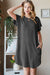 Explore More Collection - Heimish Full Size Ribbed Round Neck Short Sleeve Tee Dress