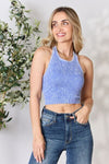 Explore More Collection - Zenana Ribbed Round Neck Cropped Tank