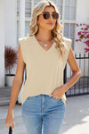 Explore More Collection - V-Neck Cap Sleeve Tank